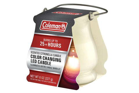 Coleman Color Changing LED Citronella Outdoor Scented Candle