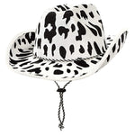 Western Cowgirl Hat - Fun and Fashionable Cow Pattern