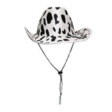 Western Cowgirl Hat - Fun and Fashionable Cow Pattern