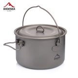 WIDESEA Outdoor Titanium Hanging Pot (1300ml and 2900 ml)