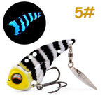 Fishing Lure 55 60mm 13g 17g Sinking Tail Spinner Baits for Bass