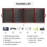 Dokio 200w 18v Portable Foldable Solar Panel