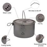 WIDESEA Outdoor Titanium Hanging Pot (1300ml and 2900 ml)