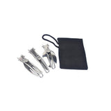 Widesea Outdoor Foldable Stainless Steel Cutlery - 3 pieces