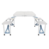 Outdoor Folding Table with Benches