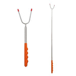 Telescopic BBQ Forks Extendable Stainless Steel Hotdog Marshmellows