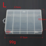 5 Compartments Fishing Tackle Box Plastic Waterproof Fishing Equipment