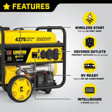 Champion 4375/3500 Watts RV Ready Portable Generator, Remote Start