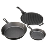 4-piece Cast Iron Skillet and Griddle Set