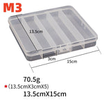 5 Compartments Fishing Tackle Box Plastic Waterproof Fishing Equipment