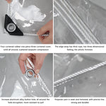 Waterproof Transparent PVC Tarp with Eyelets