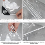 Waterproof Transparent PVC Tarp with Eyelets