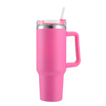 Colorful Travel Tumbler with Straw (40 oz Mug) Stainless Steel