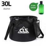 10L 20L 30L Collapsible Bucket Portable Folding Water Bag Outdoor Camping Hiking Wash Basin Fishing Water Container with Handle