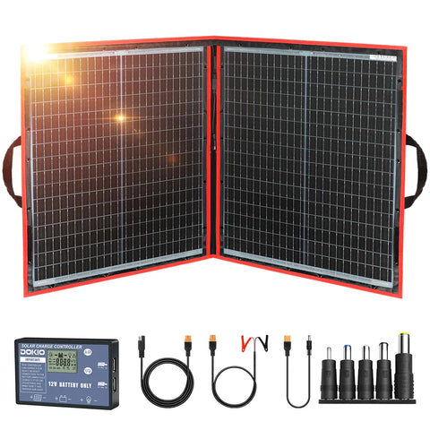 18V 80W Mono crystalline Folding Solar Kit With Controller Charge 12V For Home / Camping / RV Photovoltaic Solar Panel