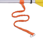 1PC Elastic Kayak Paddle Leash Adjustable With Safety Hook Fishing Rod Pole Coiled Lanyard Cord Tie Rope Rowing Boat Accessories