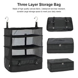 Outdoor Storage Mesh Bag Foldable 3 Layers