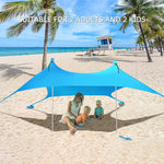 Beach Sunshade Canopy Tent Outdoor Windproof UV Protection