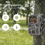 2-Pack Outdoor Mini Hunting Camera 20MP 1080P Infrared Night