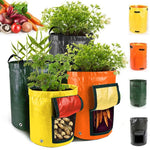 Potato Grow Bags - Black, Green, Orange and Yellow (Multiple Sizes)