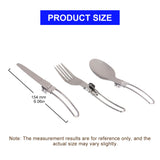 Widesea Outdoor Foldable Stainless Steel Cutlery - 3 pieces