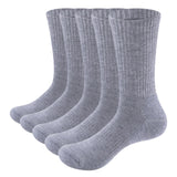 YUEDGE Men's Mid Calf Moisture Wicking Thermal Socks (5 Pairs/Pack)