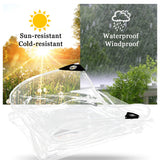 Waterproof Transparent PVC Tarp with Eyelets