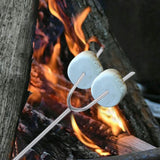 Telescopic BBQ Forks Extendable Stainless Steel Hotdog Marshmellows