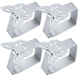 Decorative Stainless Steel Tablecloth Clips (4 Piece Set)