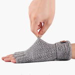 Winter Fingerless Wool Gloves - Unisex - One Size