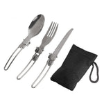 Widesea Outdoor Foldable Stainless Steel Cutlery - 3 pieces