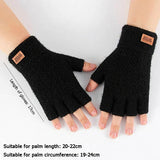 Winter Fingerless Wool Gloves - Unisex - One Size