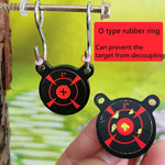 Bear Target Portable Metal Bullseye Shooting Training Target