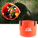 10L 20L 30L Collapsible Bucket Portable Folding Water Bag Outdoor Camping Hiking Wash Basin Fishing Water Container with Handle