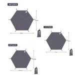 Hexagonal Tent Footprint Ultralight Waterproof