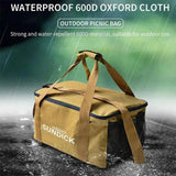 Camping Meal Bag Outdoor Portable Waterproof Large Capacity Tableware Storage