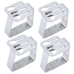 Decorative Stainless Steel Tablecloth Clips (4 Piece Set)