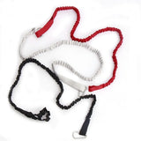 1PC Elastic Kayak Paddle Leash Adjustable With Safety Hook Fishing Rod Pole Coiled Lanyard Cord Tie Rope Rowing Boat Accessories