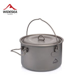 WIDESEA Outdoor Titanium Hanging Pot (1300ml and 2900 ml)