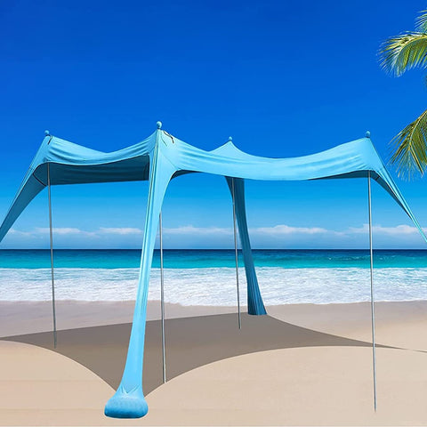 Beach Sunshade Canopy Tent Outdoor Windproof UV Protection